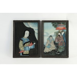 Paire de Sous -Verre, Art d'asie 2