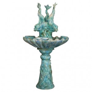 Dolphin fountain in...