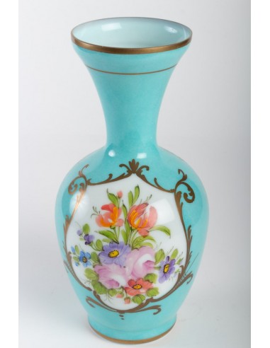 Par de vasos em opalina