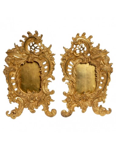 Paar Rahmen in goldener Bronze