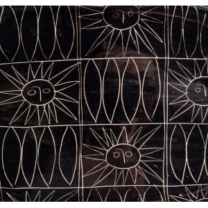 Oval ceramic flat with sun... 2