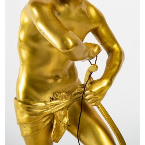Grupo de bronce dorado,... 2