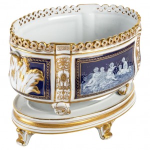 Macetero de porcelana de...