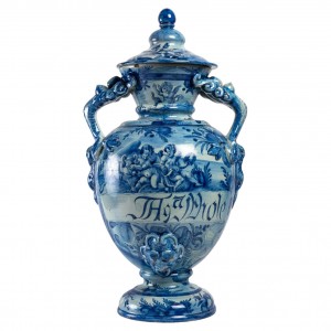 Large pot covered in soap...