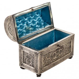 Cassa in bronzo argento del...