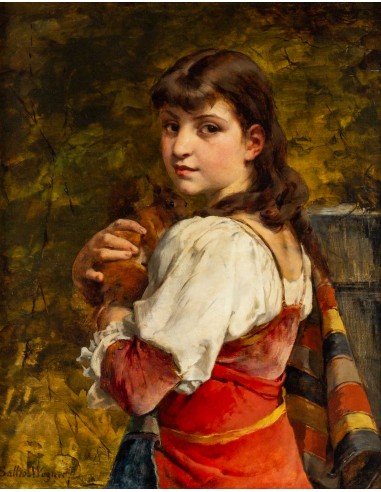 Olio su tela del XIX secolo