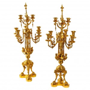 Pareja de candelabros de...