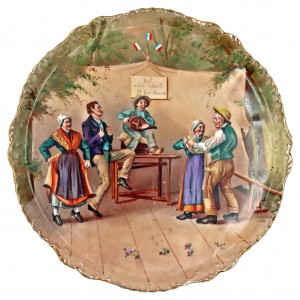 Velká porcelánová mísa Limoges