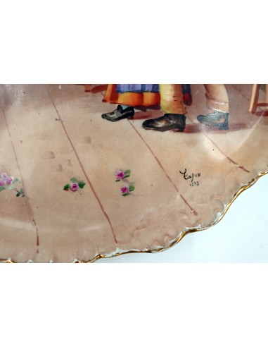 Plato grande de porcelana de Limoges