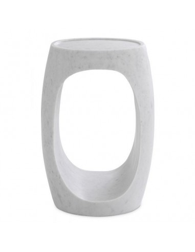 Oval marble back table