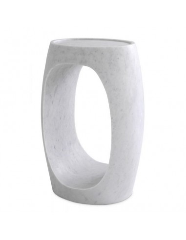 Oval marble back table