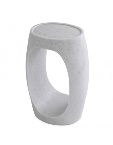 Oval marble back table