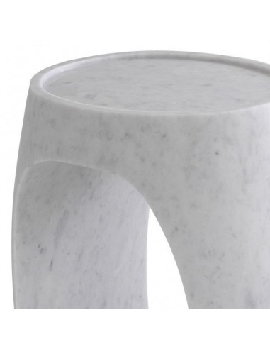 Oval marble back table