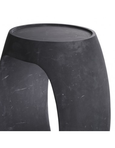 Oval marble back table