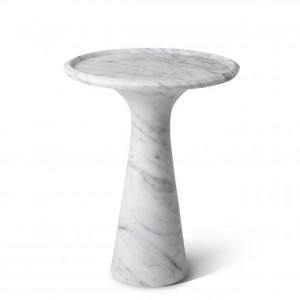 Mesa auxiliar grande de mármol