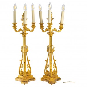 Pareja de candeleros de...