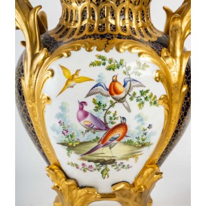 Pair of covered porcelain... 2