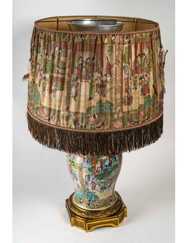 Very important Satsuma porcelain lamp