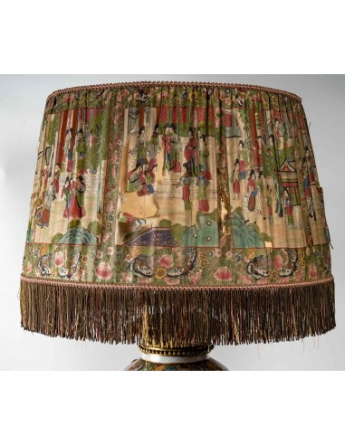 Very important Satsuma porcelain lamp