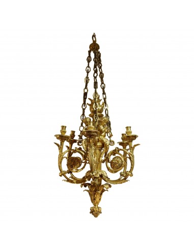 Goldene Bronzeglanz mit sechs Lichtern