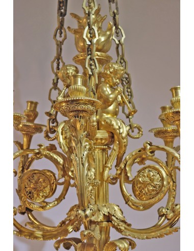 Oro bronzo lucentezza con sei luci