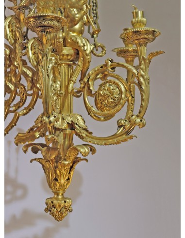 Oro bronzo lucentezza con sei luci