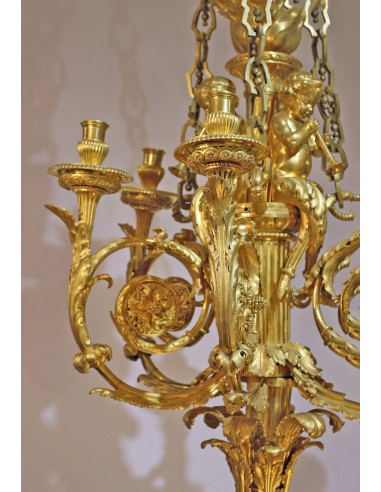Oro bronzo lucentezza con sei luci
