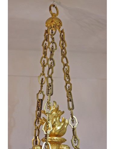 Goldene Bronzeglanz mit sechs Lichtern