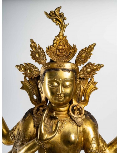 Large statue, amoghapasa lokeshvara