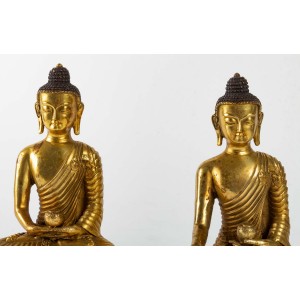 Par de buddha em bronze... 2