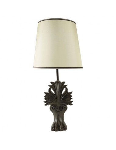 Light mounted on foot of cast iron bath