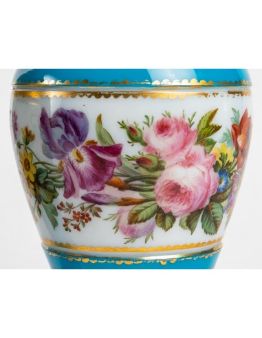Par de vasos opalinos Baccarat