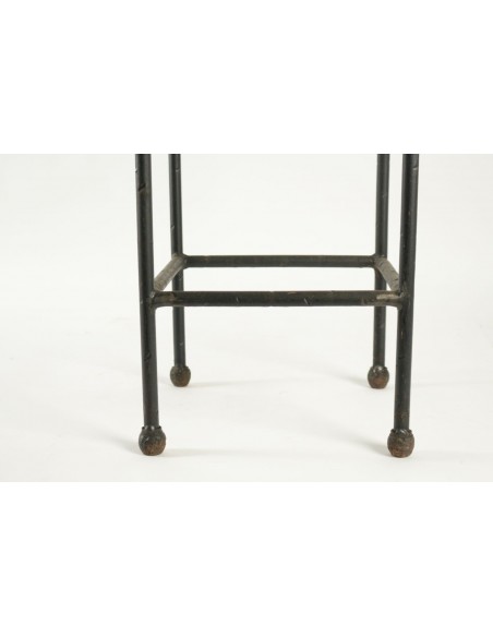 Two consoles, wrought iron sheaths