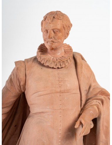 Pair of terracotta statuette