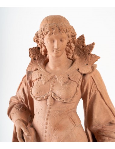 Pair of terracotta statuette