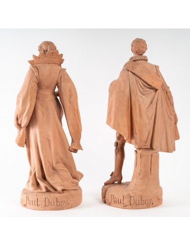 Pair of terracotta statuette