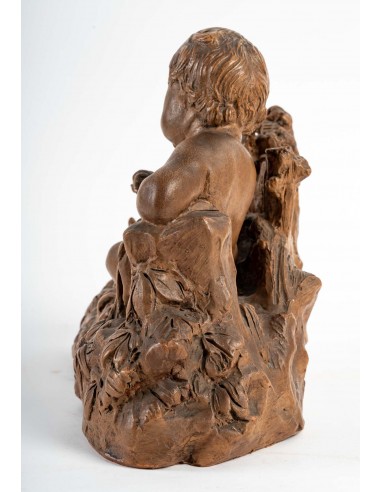 Sculpture en terre cuite "L'Enfant à...