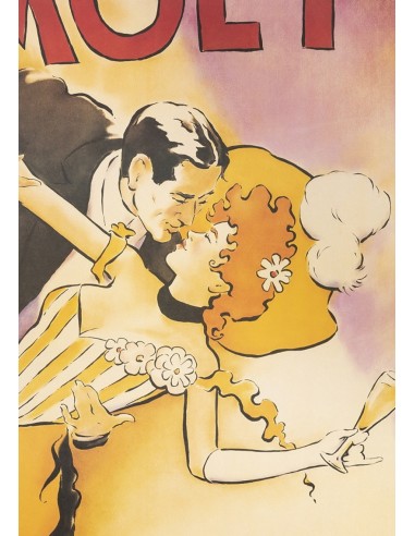 Werbeplakat, Lithografie, Ehepaar...
