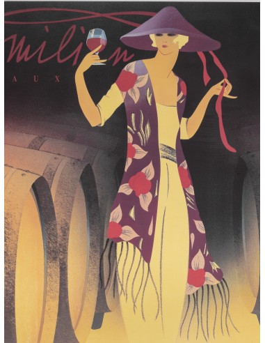 "Saint-Emilion-Bordeaux-Château lapeyre" philippe poster