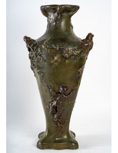 Jarrón de bronce, Art Nouveau, 1900