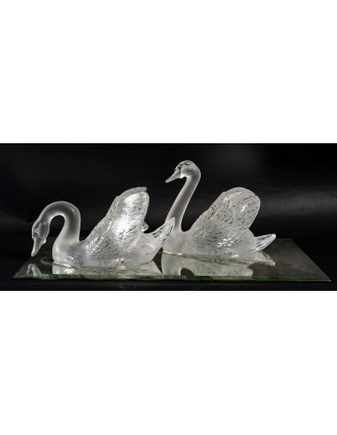 Dos cisnes, Lalique, 1950