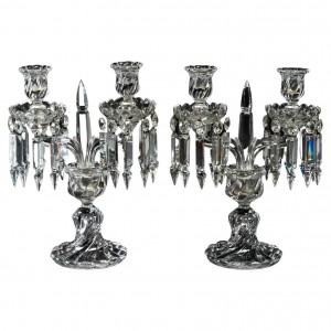 Par de candelabros, Baccarat