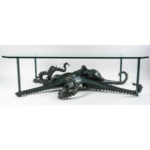 mesa de bronce patinado, Fonderie Chapon antiquités, diseño, decoración, lujo, galería de arte, parís, francia, estilo
