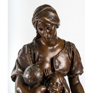 "La mère" socha, Barbedienne zakladatel, starožitnosti, design, dekorace, luxus, umělecká galerie, Paříž, Francie, styl 2