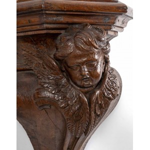Paire de console d'angel en bois gesneden, Xixème eeuw antiek, ontwerp, decoratie, luxe, kunstgalerie, wedden, stijl, stijl 2