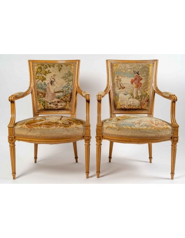 Pareja de Sillones Cabriolet, estilo...
