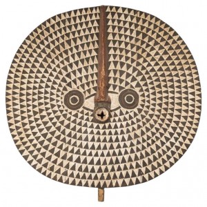 Duża czarna maska, 1930 antyki, projektowanie, dekoracja, luksusowa, galeria sztuki, gotowość, styl