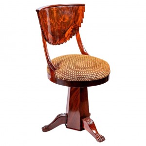 Mahogany arpist sedia e...