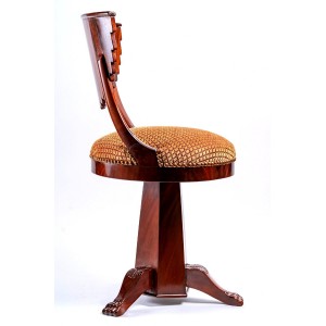 Mahogany arpist sedia e... 2