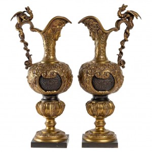 Par de agujas de bronce,...